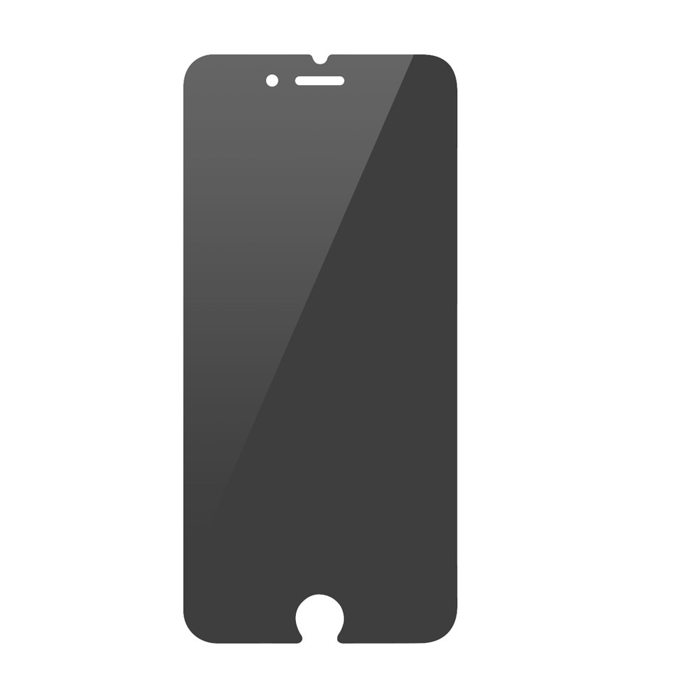 iPhone SE (2020) Privacy Screenprotector Gehard Glas zwart