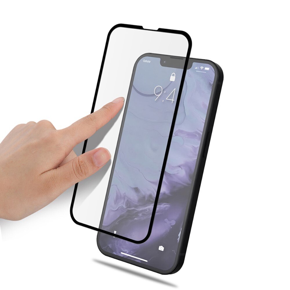 Full-cover Gehard Glas iPhone 13 Mini Zwart