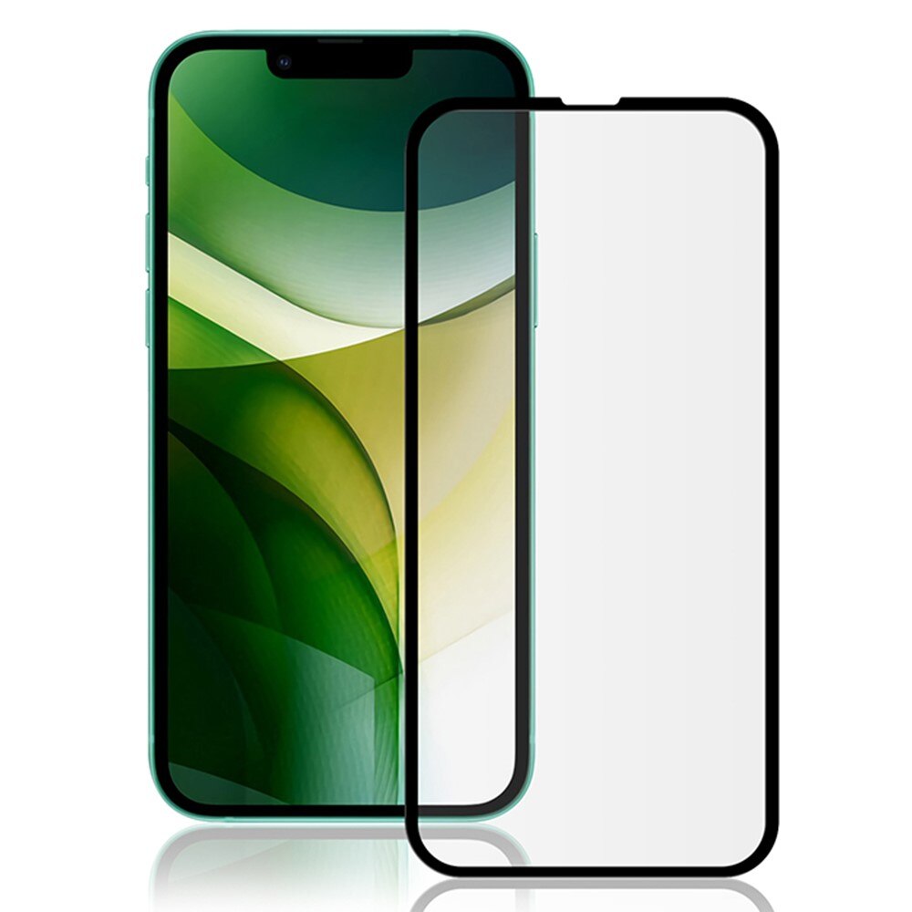 Full-cover Gehard Glas iPhone 13 Pro zwart