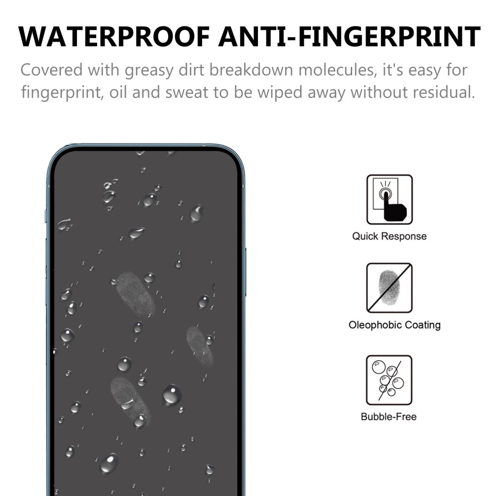 iPhone 13 Pro Full-cover Gehard Glas zwart