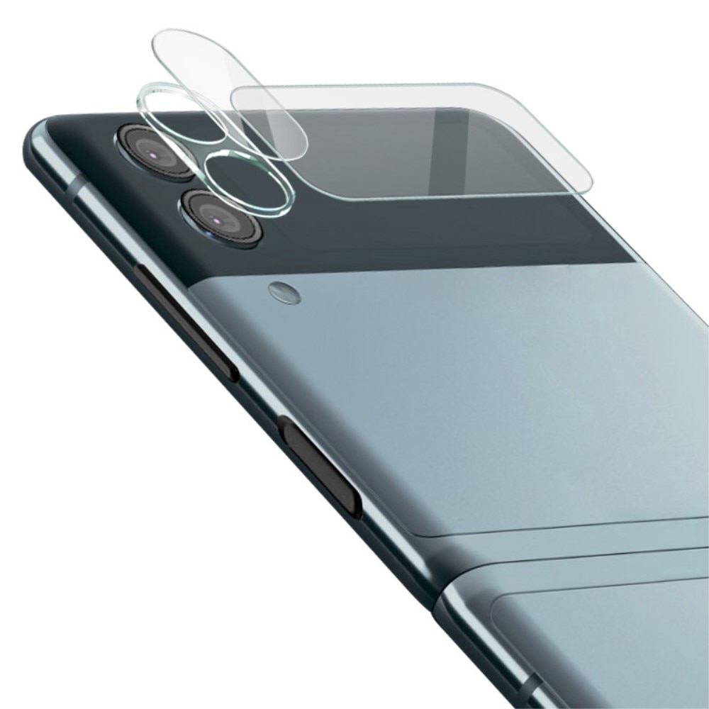 Gehard Glas Camera Protector + Screenprotector Voorkant Samsung Galaxy Z Flip 3