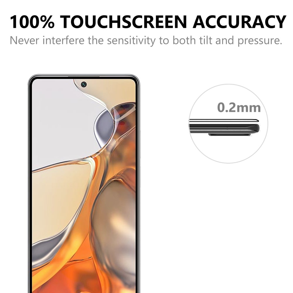 Xiaomi 11T/11T Pro Full-cover Gehard Glas Zwart