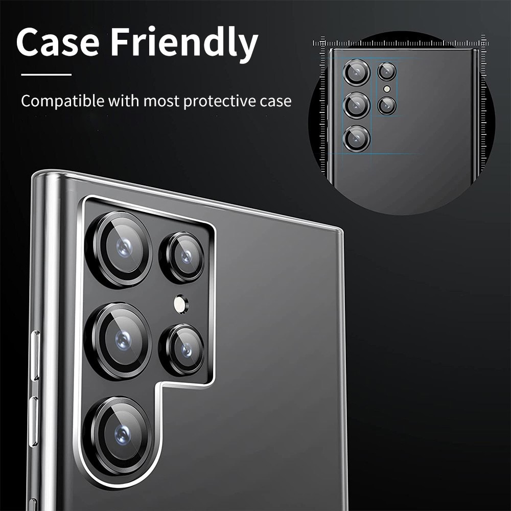 Gehard Glas Camera Protector Aluminium Samsung Galaxy S22 Ultra rood