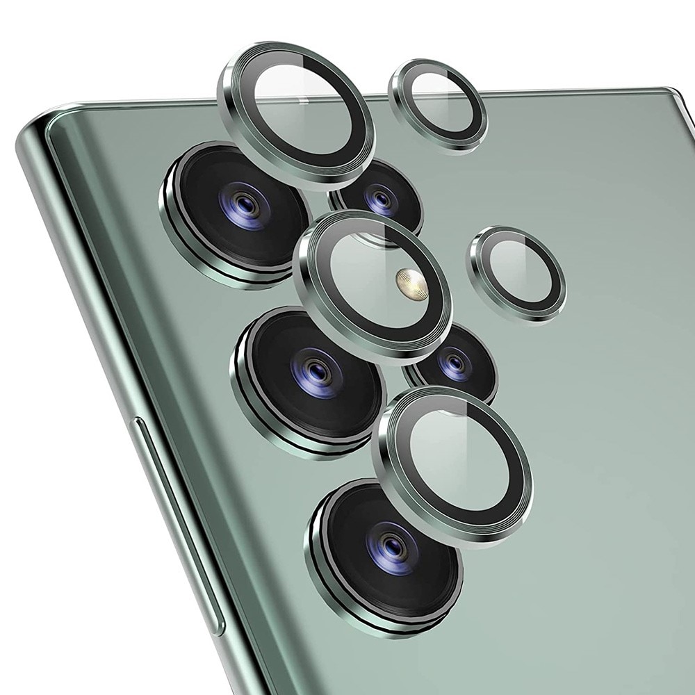 Gehard Glas Camera Protector Aluminium Samsung Galaxy S22 Ultra groen