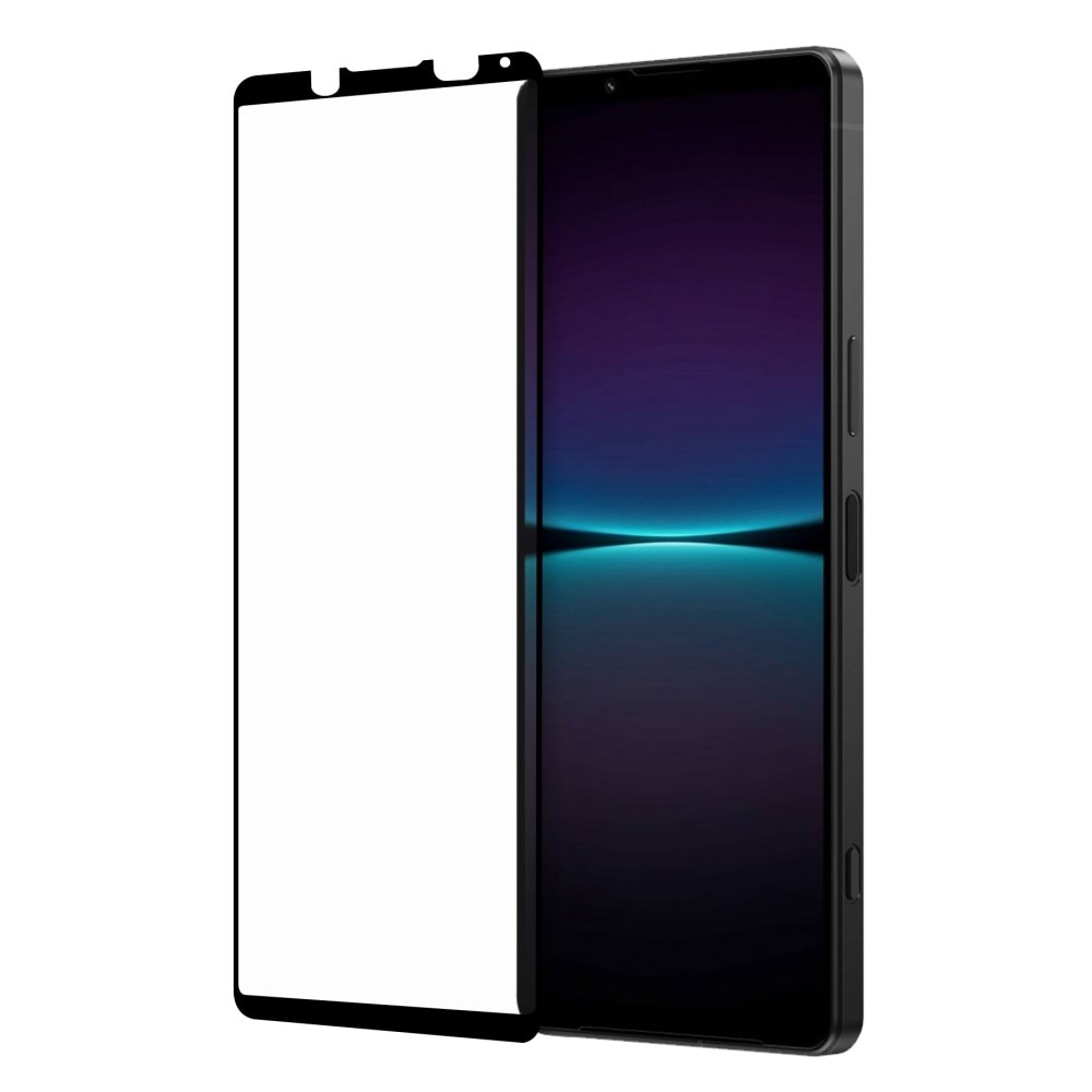 Sony Xperia 1 IV Full-cover Gehard Glas Screenprotector Zwart