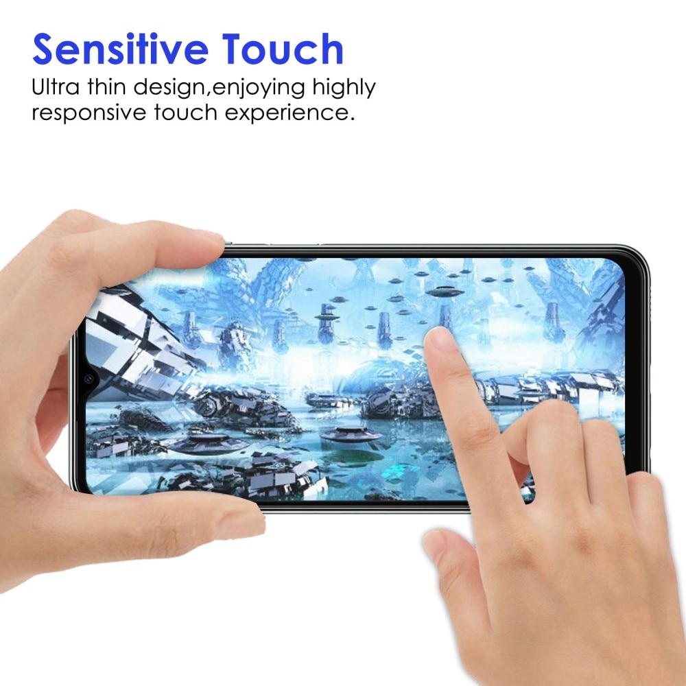 Samsung Galaxy A23 Full-cover Gehard Glas Screenprotector Zwart