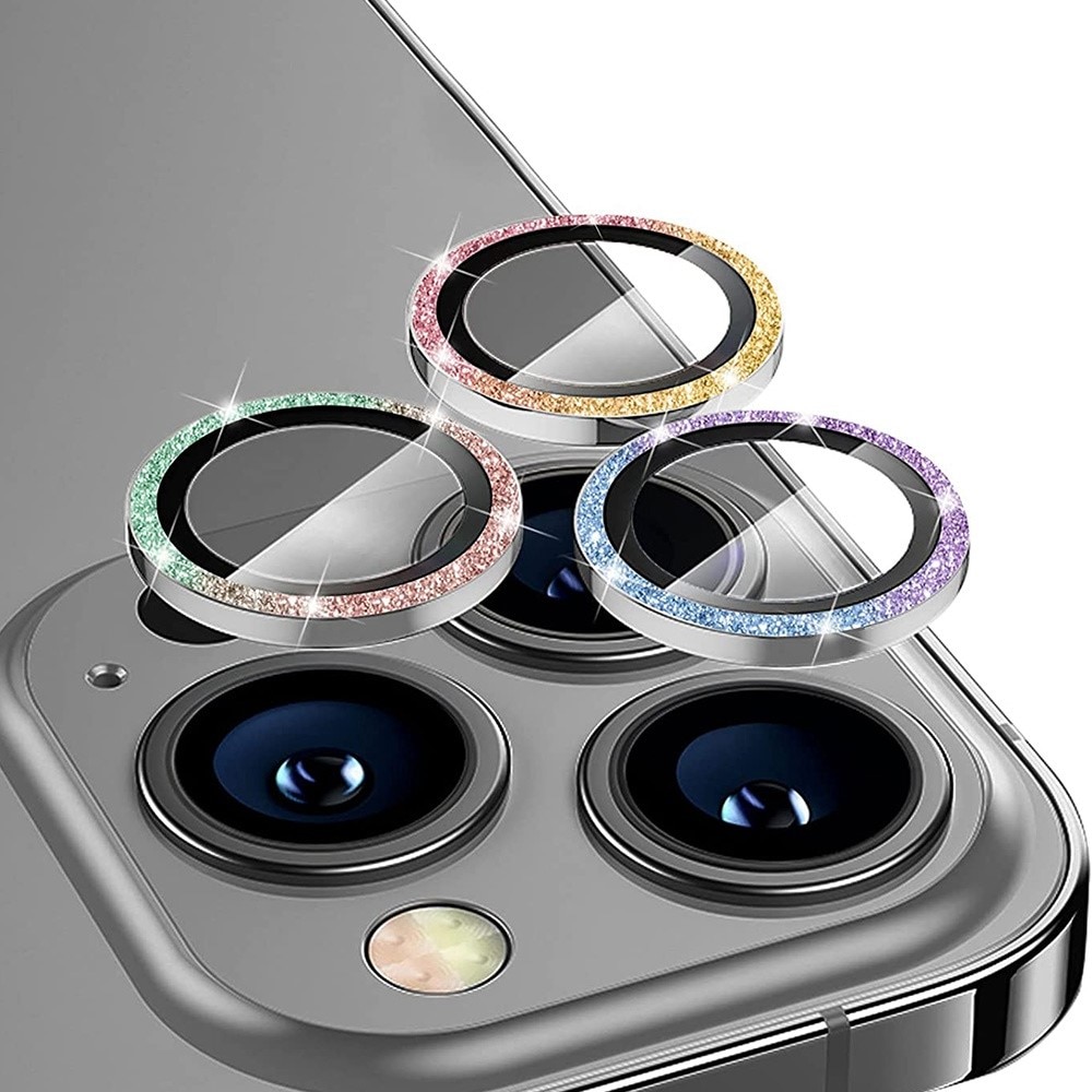 Gehard Glas Camera Protector Aluminium Schitteren iPhone 13 Pro/13 Pro Max Regenboog