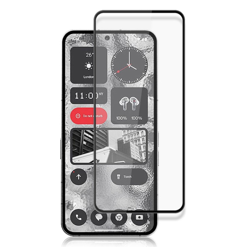 Full-cover Gehard Glas Nothing Phone 2, zwart