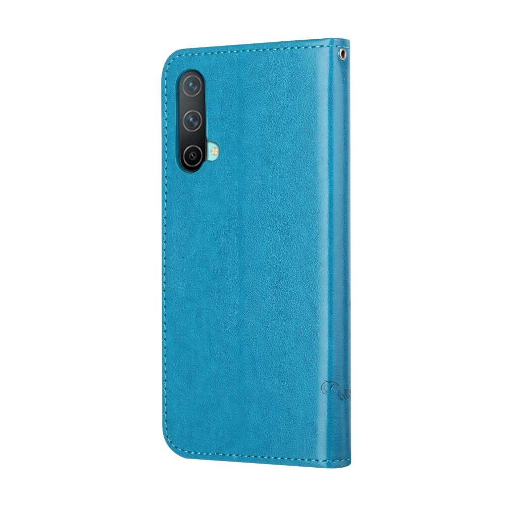  OnePlus Nord CE 5G Leren vlinderhoesje Blauw