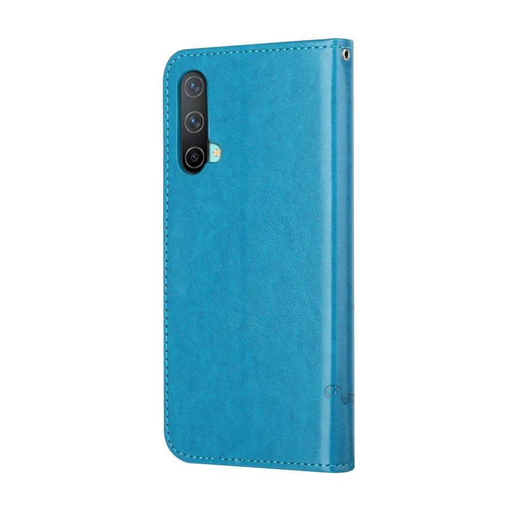 OnePlus Nord CE 5G Leren vlinderhoesje Blauw