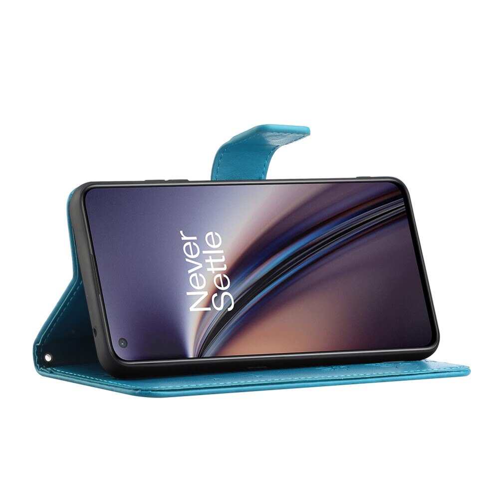  OnePlus Nord CE 5G Leren vlinderhoesje Blauw