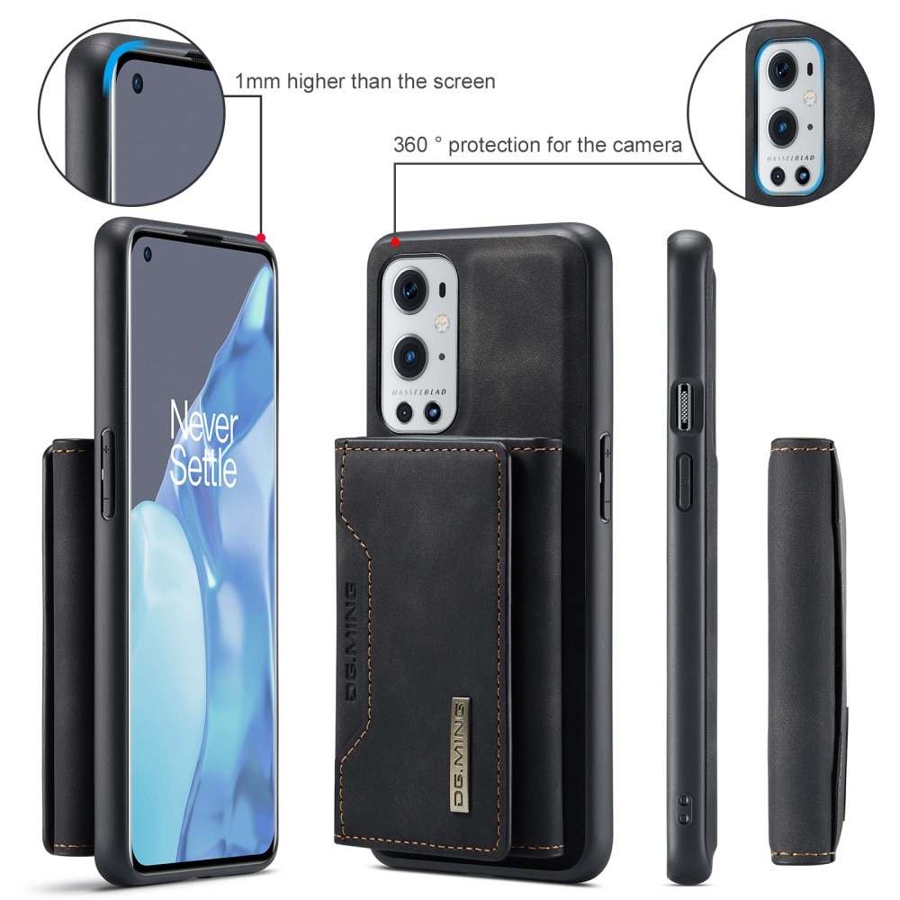 Magnetic Card Slots Case OnePlus 9 Pro Zwart