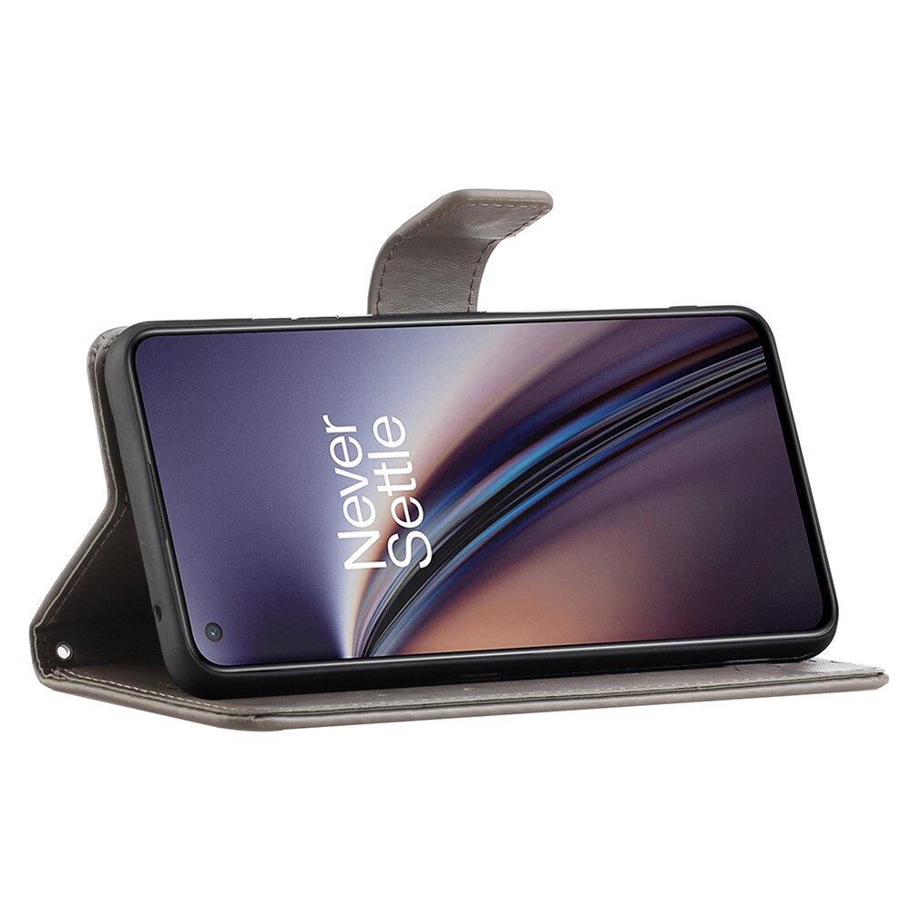  OnePlus Nord 2 5G Leren vlinderhoesje Grijs