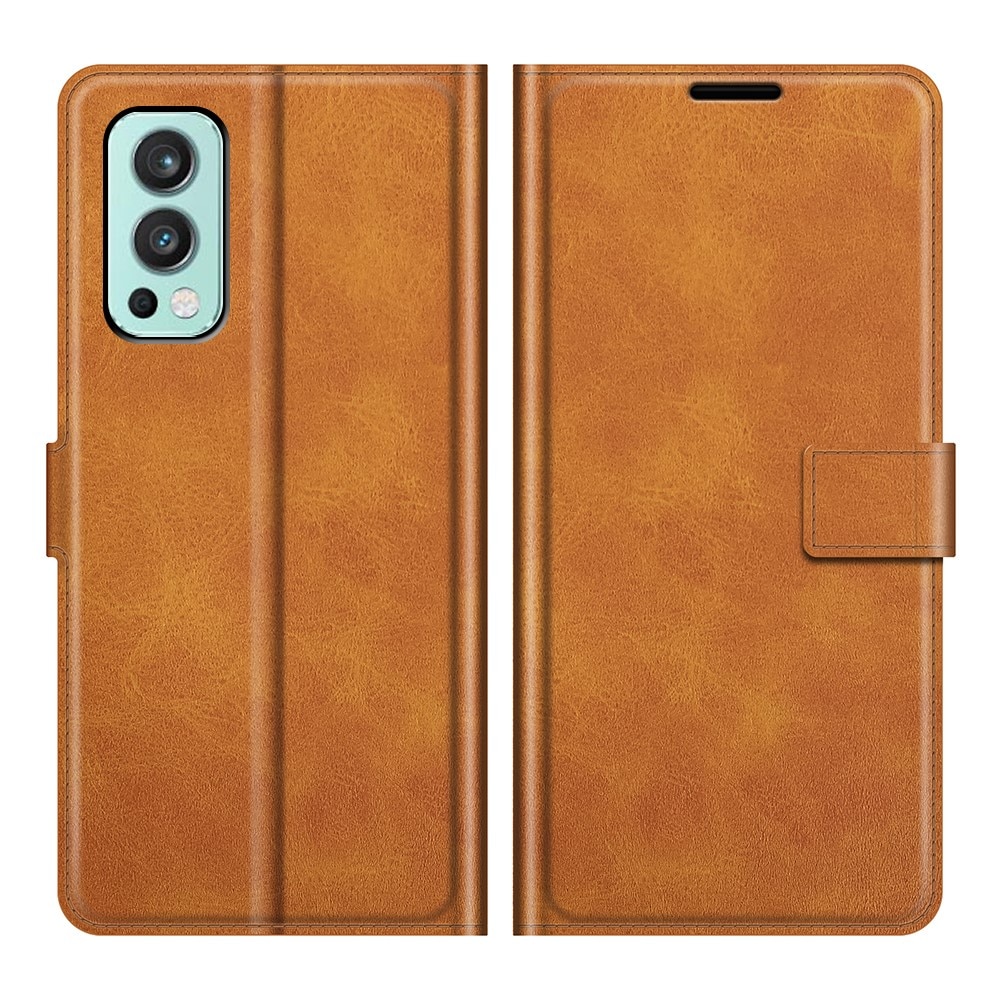 OnePlus Nord 2 5G Leather Wallet Cognac