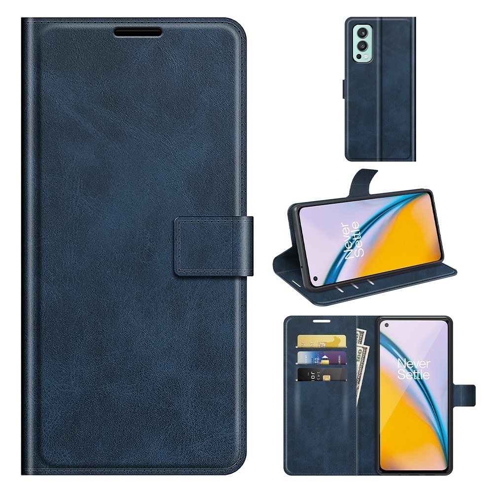 OnePlus Nord 2 5G Leather Wallet Blue