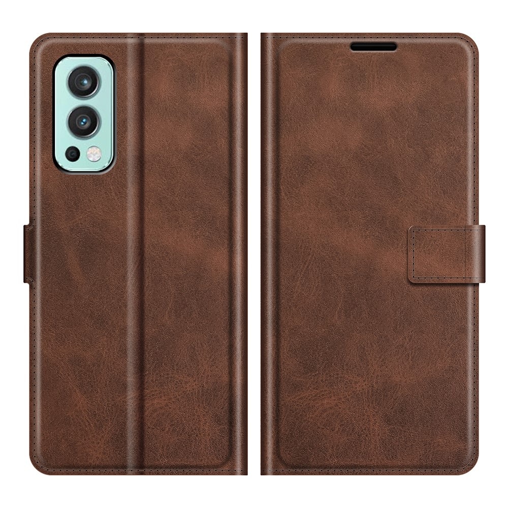 OnePlus Nord 2 5G Leather Wallet Brown