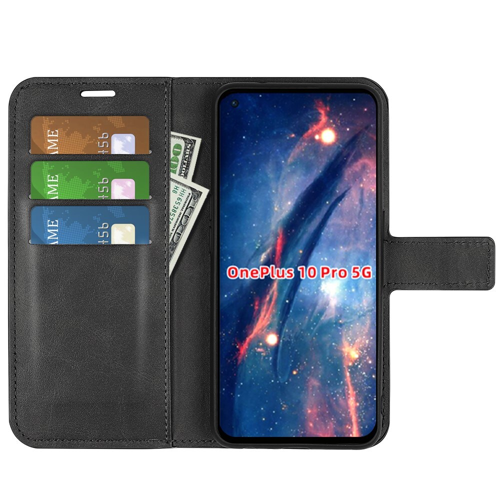 OnePlus 10 Pro Leather Wallet Zwart