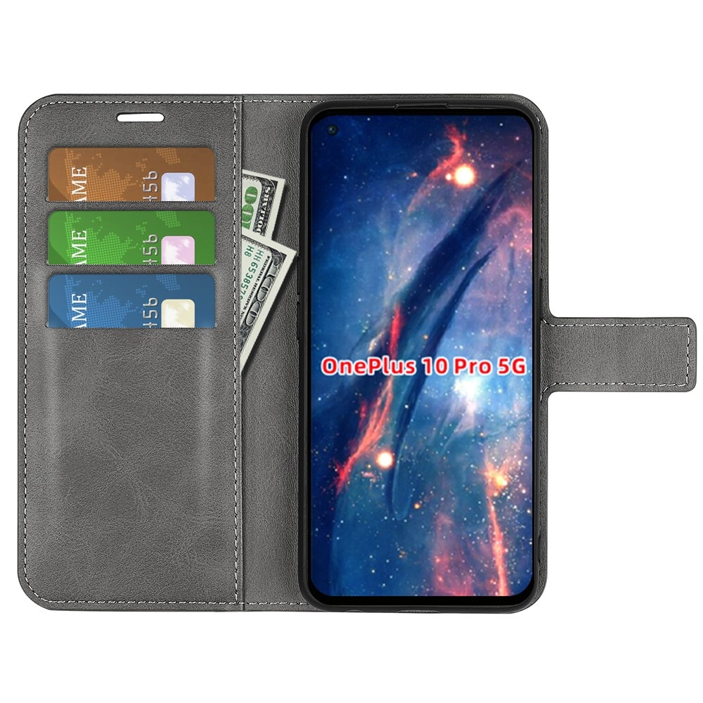 OnePlus 10 Pro Leather Wallet Grey