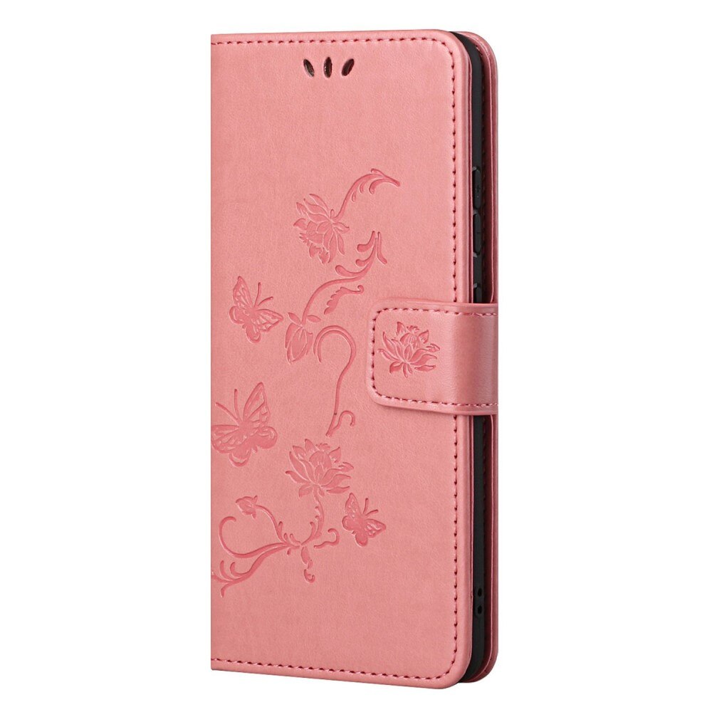 OnePlus Nord CE 5G Leren vlinderhoesje Roze