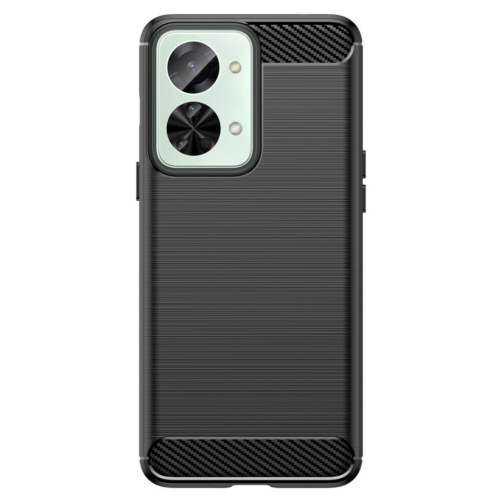 Hoesje TPU Brushed  Oneplus Nord 2T 5G Zwart
