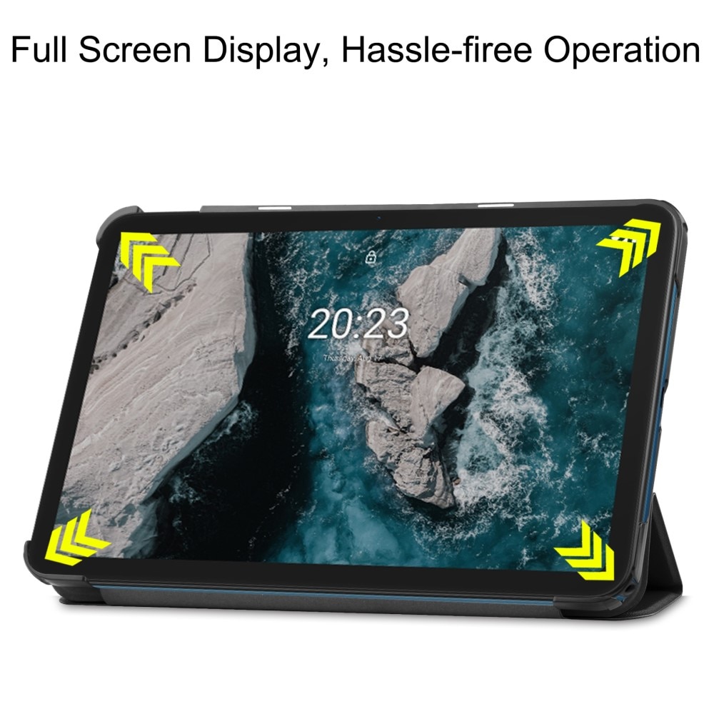  Nokia T20 Tri-fold Hoesje Zwart