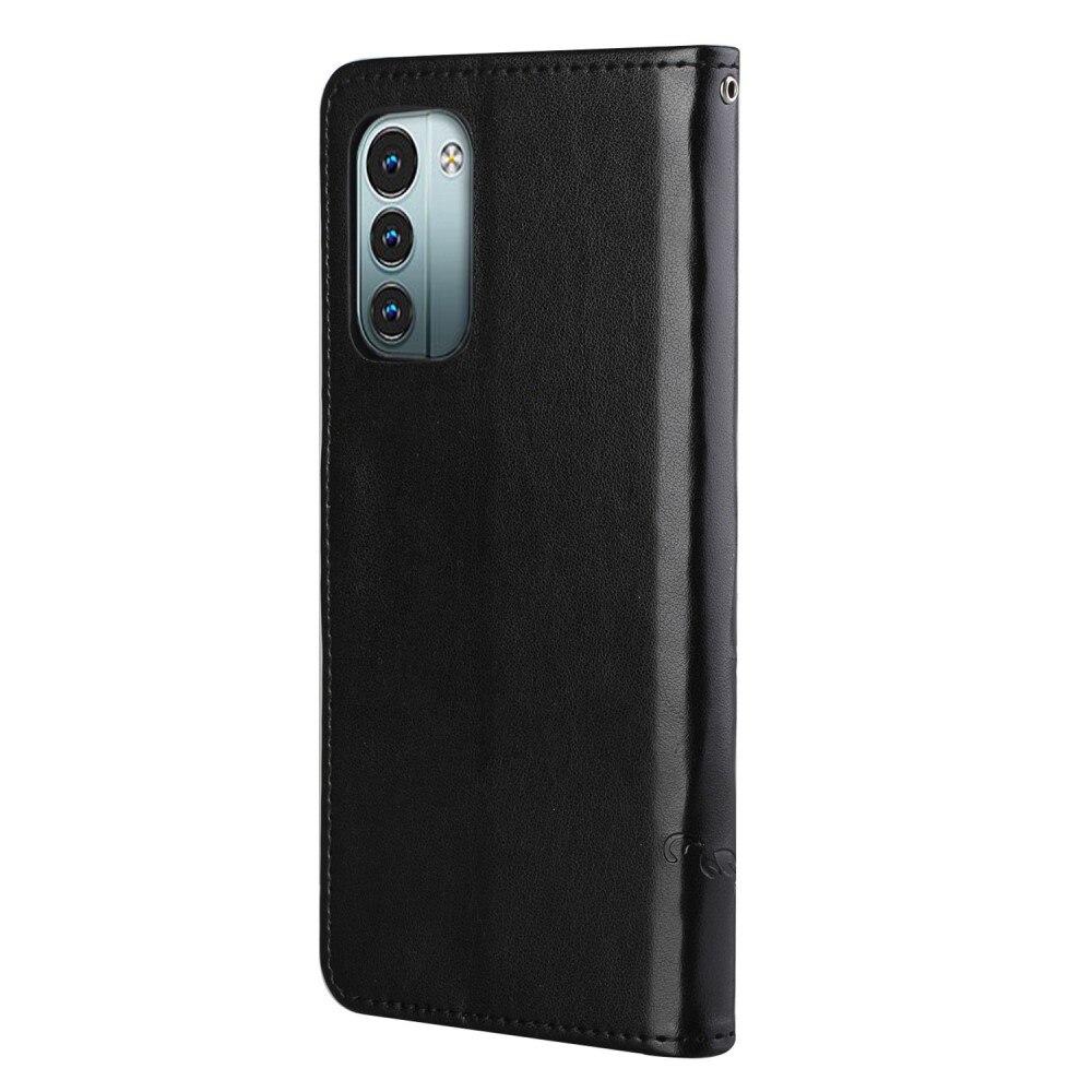  Nokia G11/Nokia G21 Leren vlinderhoesje Zwart