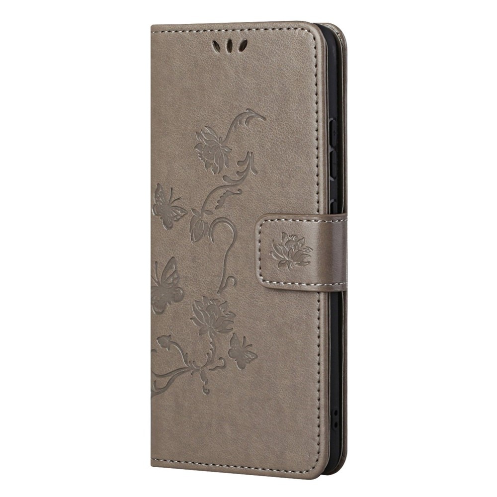  Nokia G11/Nokia G21 Leren vlinderhoesje Grijs