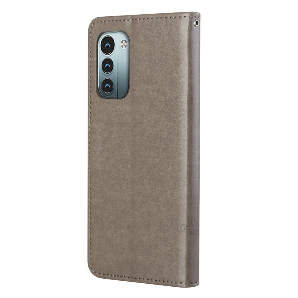  Nokia G11/Nokia G21 Leren vlinderhoesje Grijs