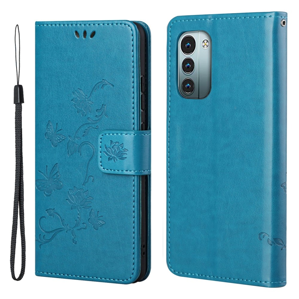 Nokia G11/G21 Leren vlinderhoesje Blauw