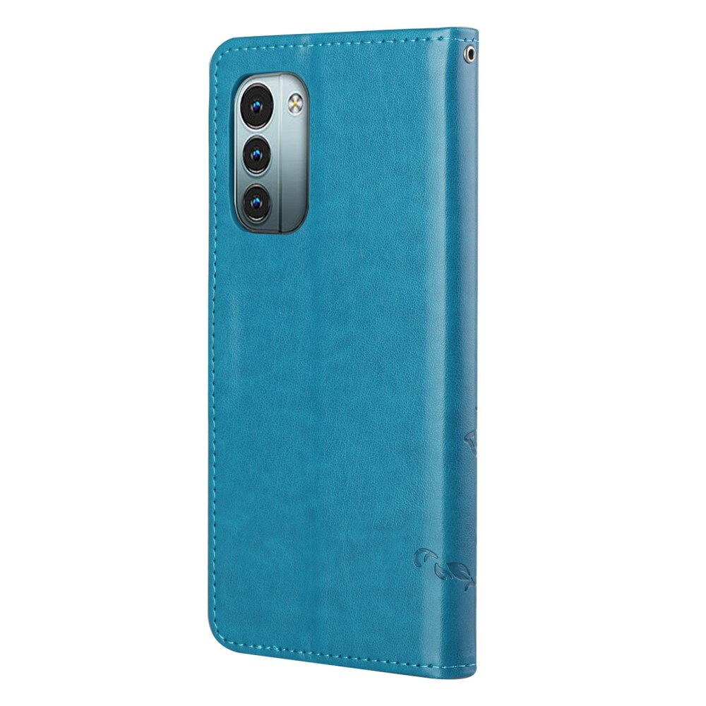  Nokia G11/Nokia G21 Leren vlinderhoesje Blauw