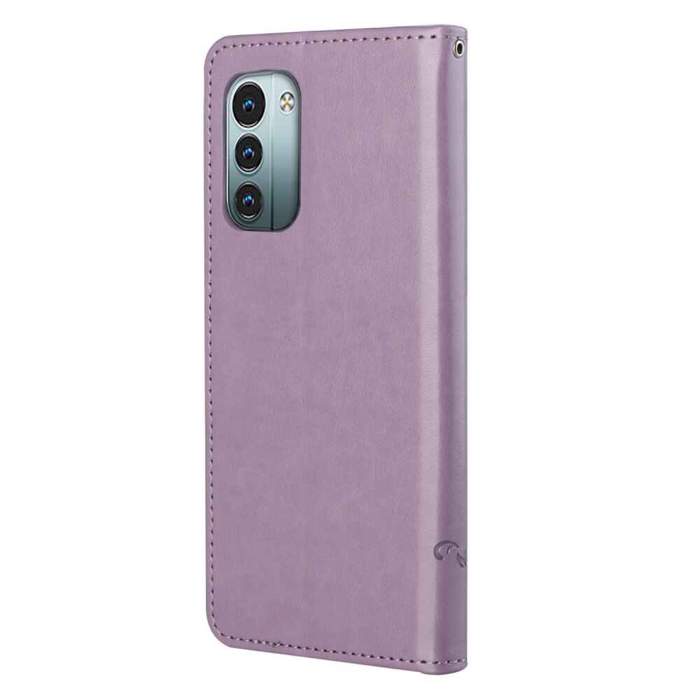  Nokia G11/Nokia G21 Leren vlinderhoesje Paars