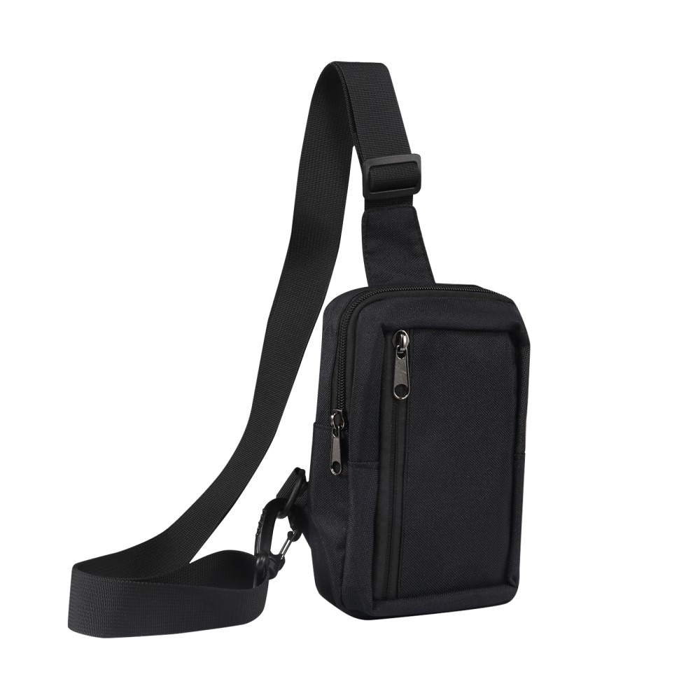 Kleine Crossbodytas Nylon, zwart