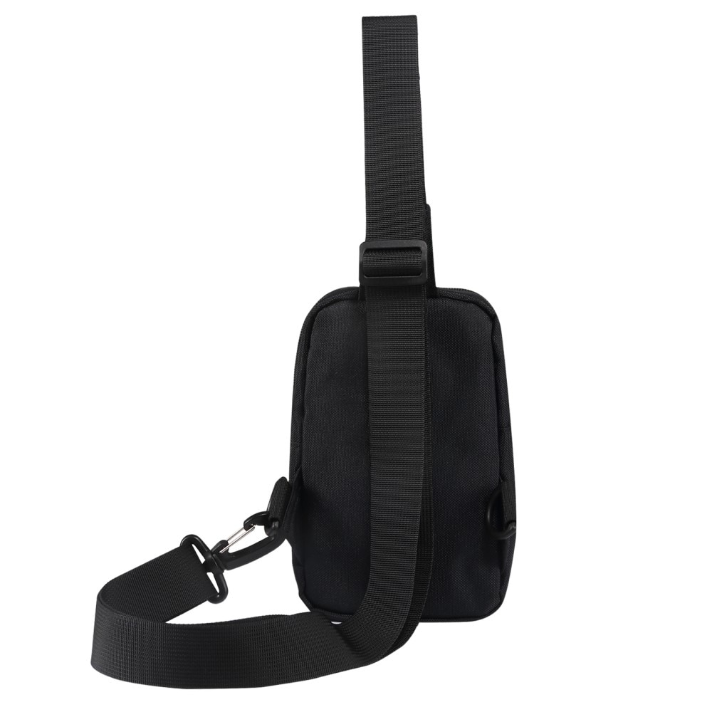 Kleine Crossbodytas Nylon, zwart