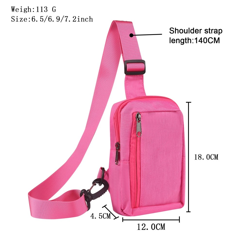 Kleine Crossbodytas Nylon, roze