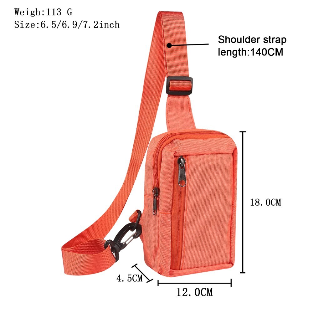 Kleine Crossbodytas Nylon, oranje