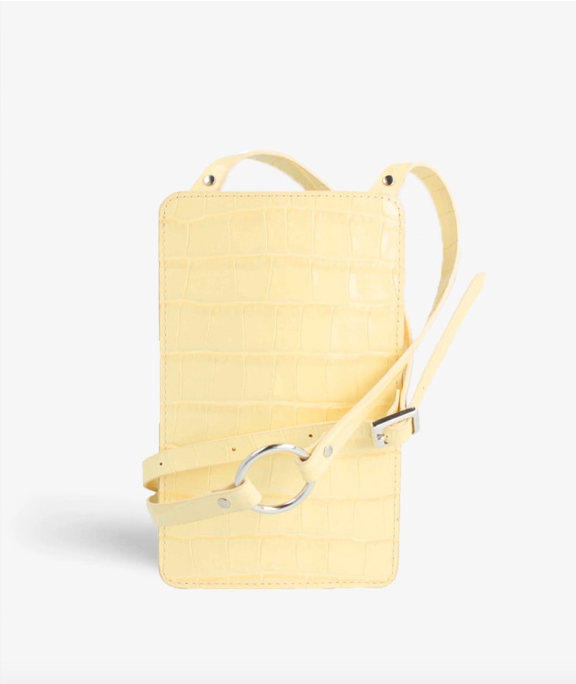 Smart Crossbody Tas Croco Yellow