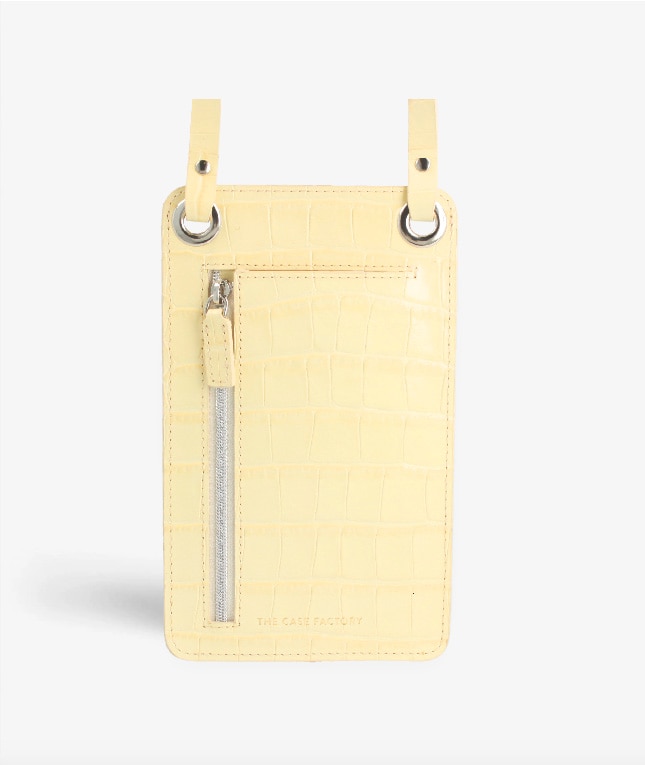 Smart Crossbody Tas Croco Yellow