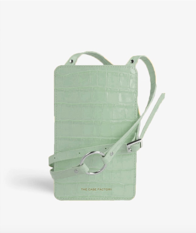 Smart Crossbody Tas Croco Teal