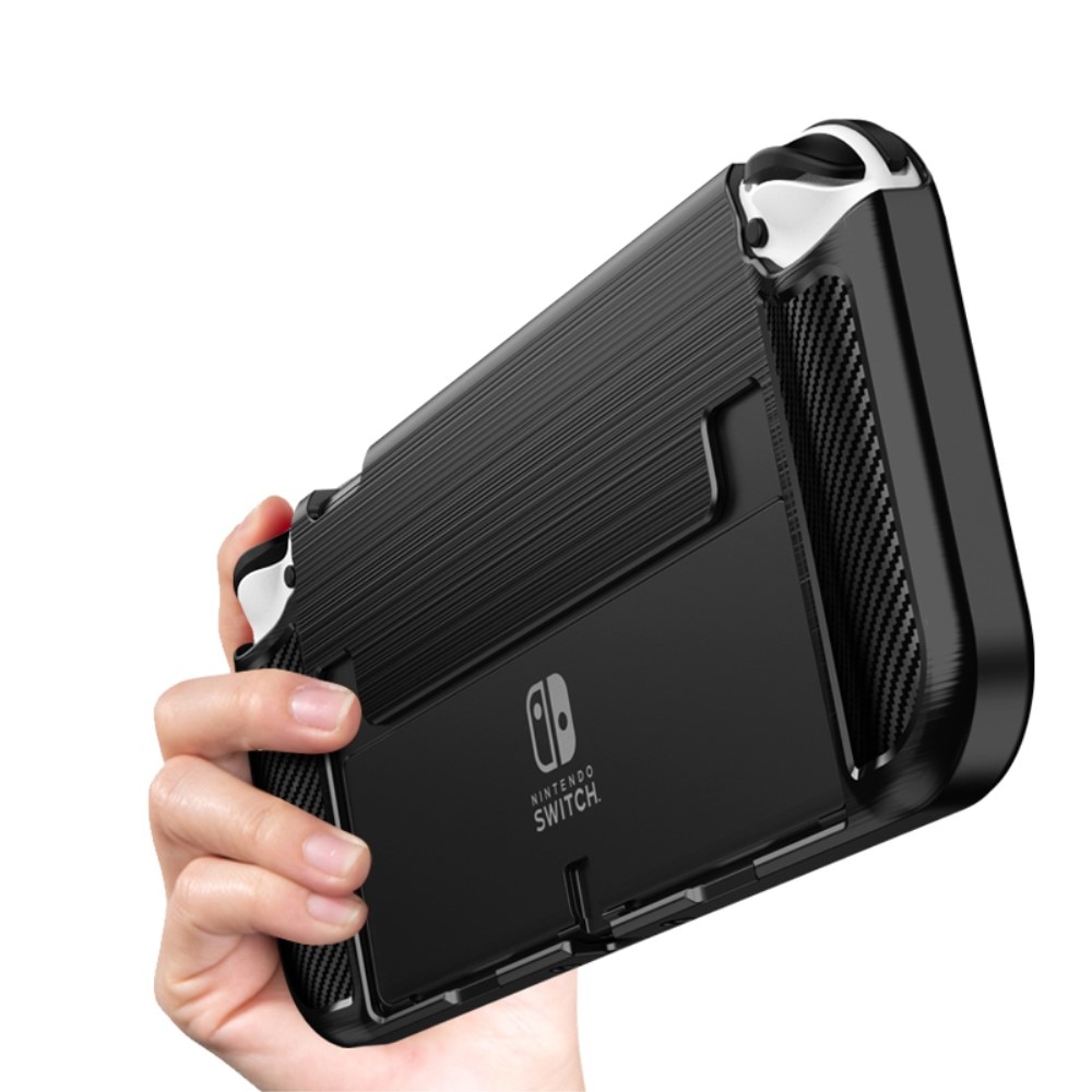 Brushed TPU Case Nintendo Switch OLED Zwart