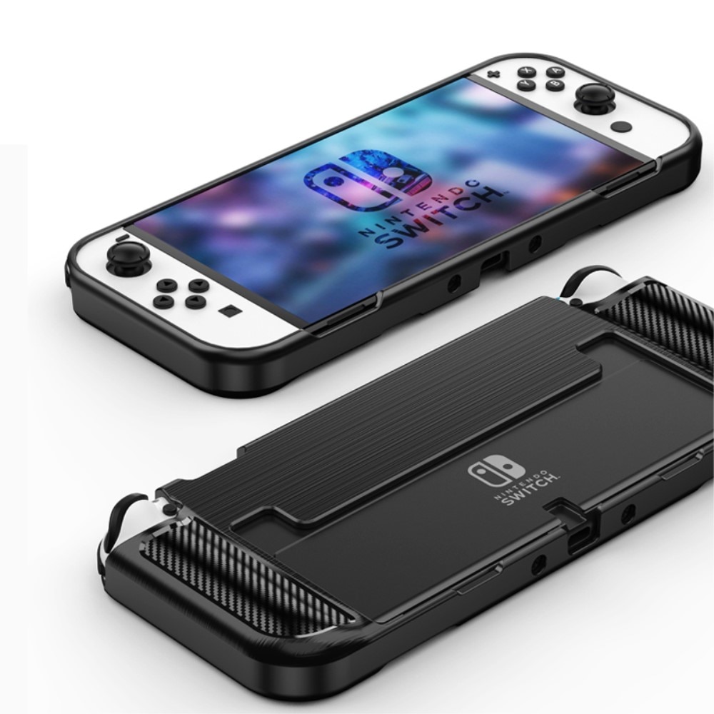 Brushed TPU Case Nintendo Switch OLED Zwart