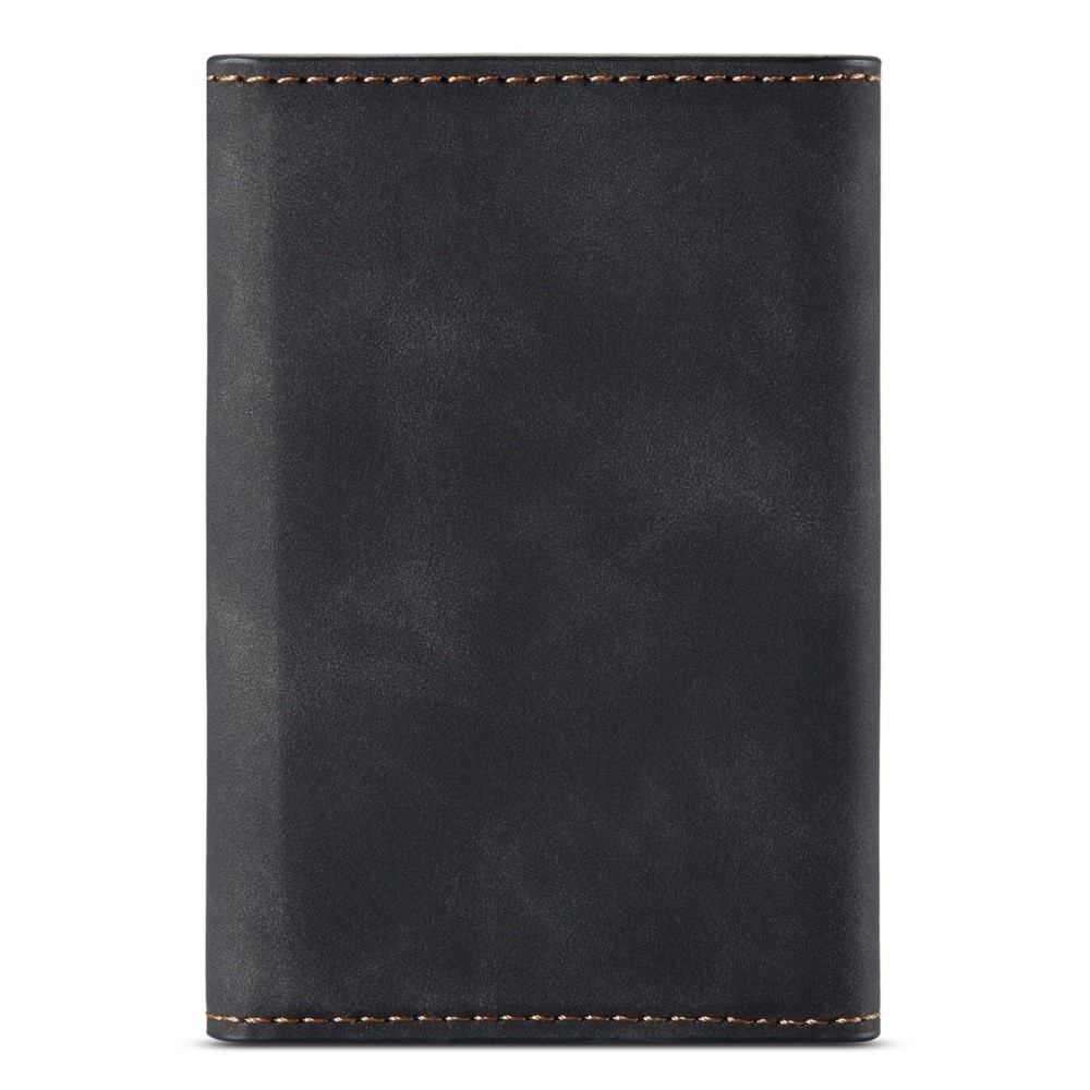 Leren hoesje Bookcover Zwart