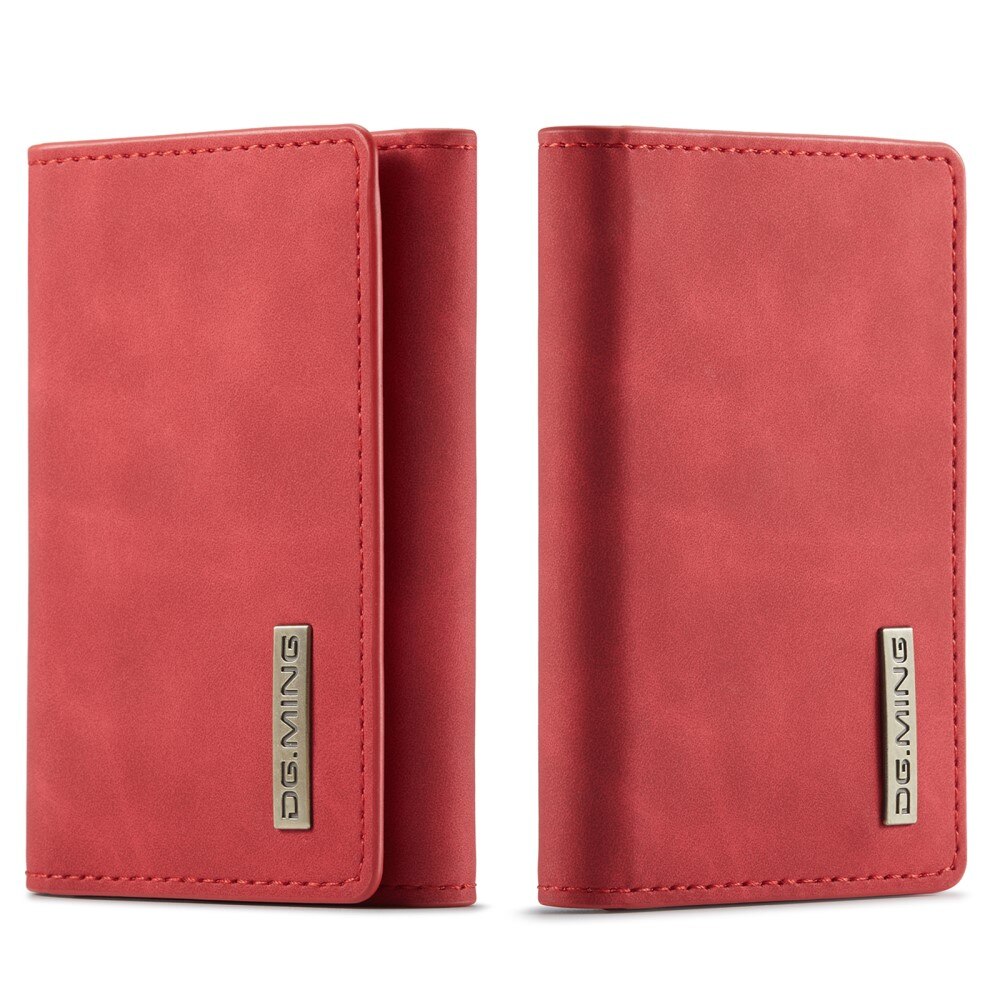 Leren hoesje Bookcover Rood