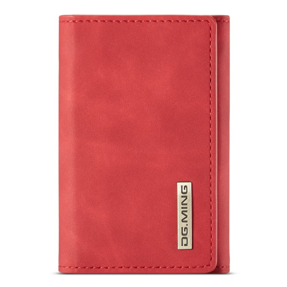 Leren hoesje Bookcover Rood