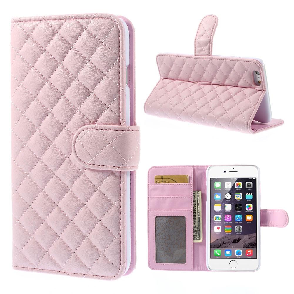 iPhone 6 Plus/6S Plus Bookcover hoesje Gewatteerd roze