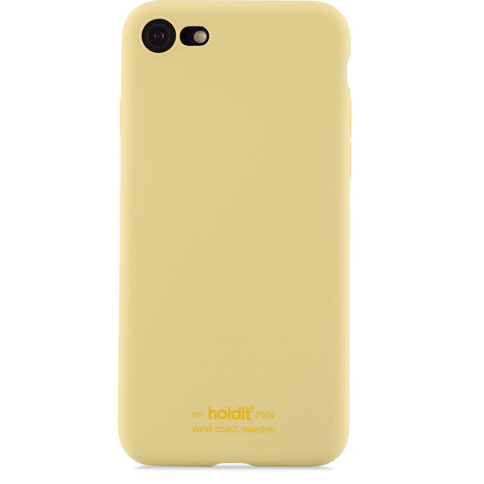 Siliconen hoesje iPhone 8 Geel