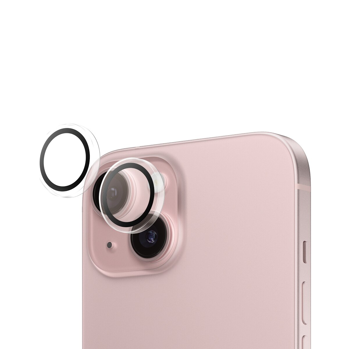iPhone 15 Hoops Camera Lens Protector Transparant