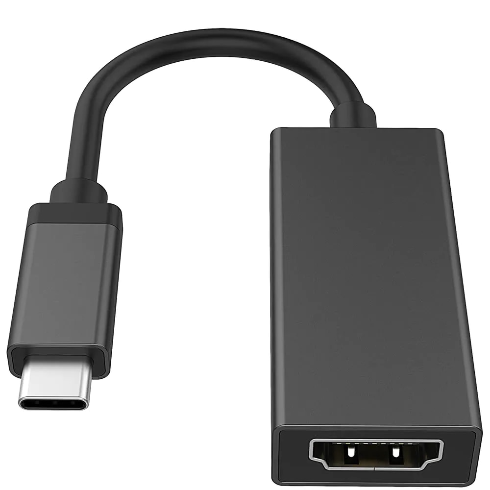 USB-C naar HDMI Adapter 10cm USB-C Zwart