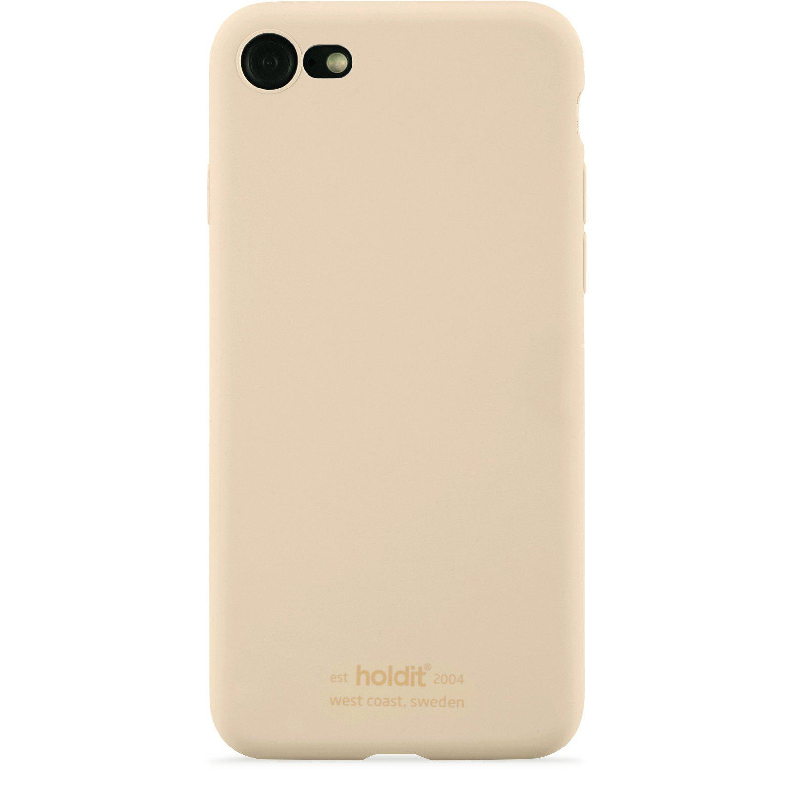 Siliconen hoesje iPhone 8 Beige