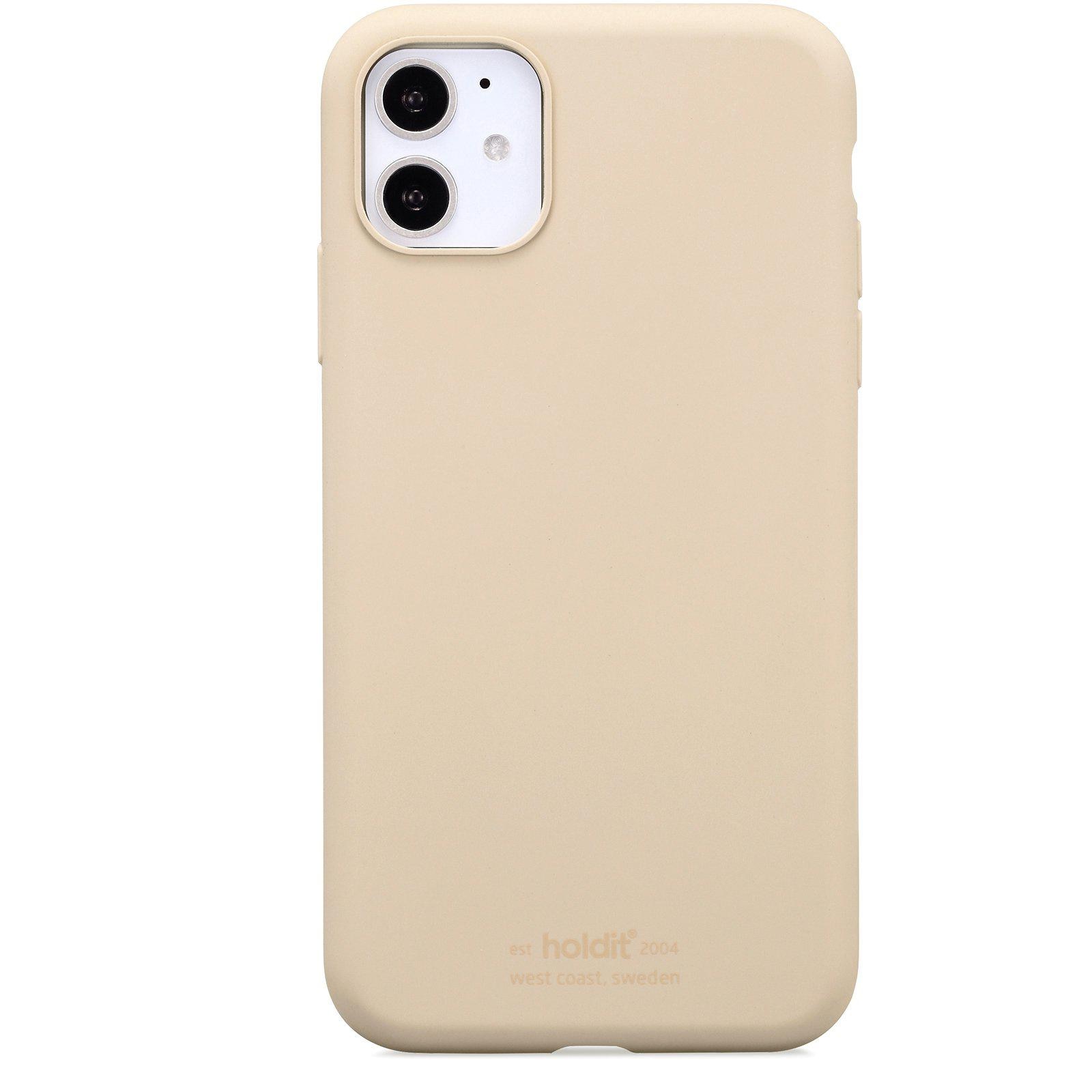 Siliconen hoesje iPhone 11 Beige