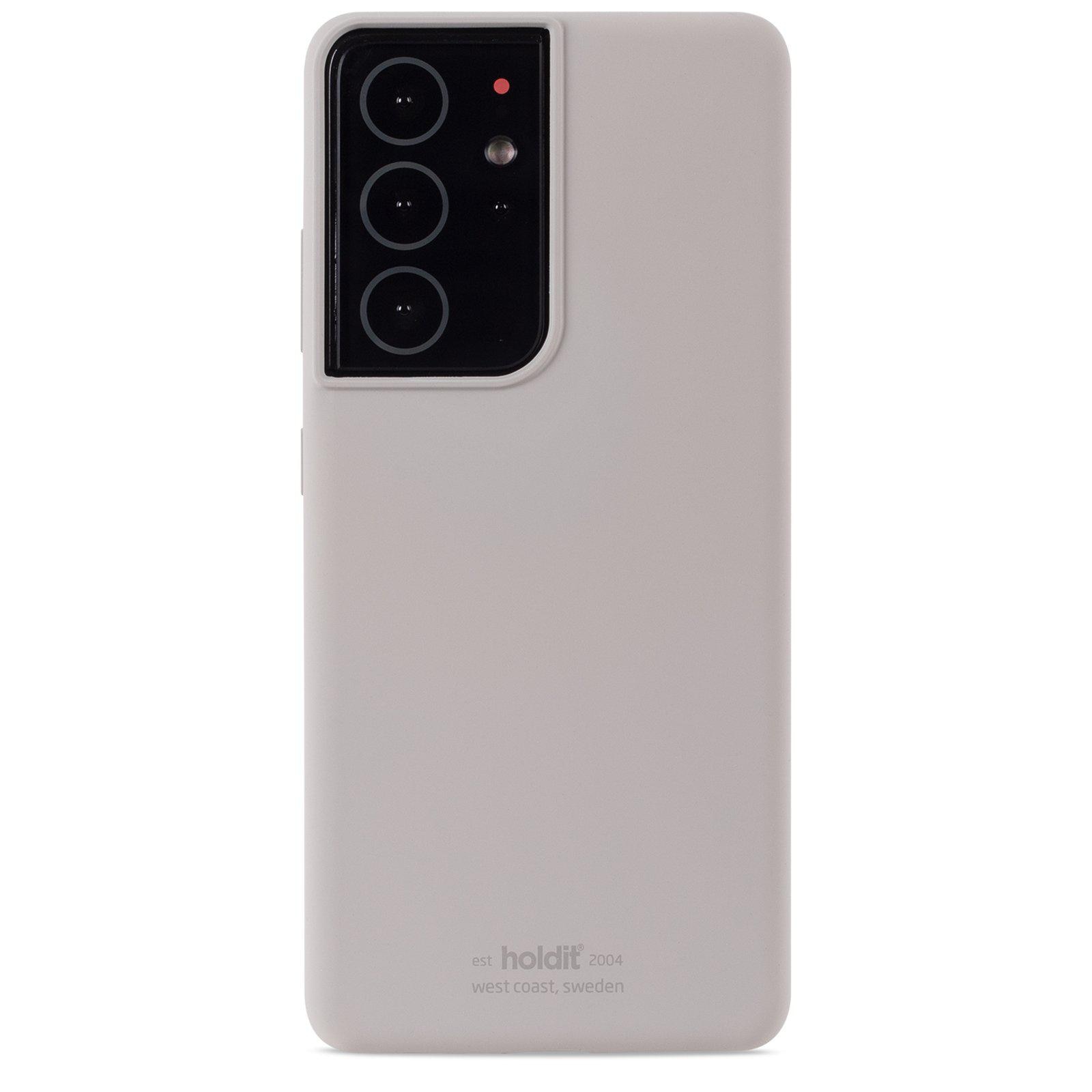 Siliconen hoesje Samsung Galaxy S21 Ultra Grijs
